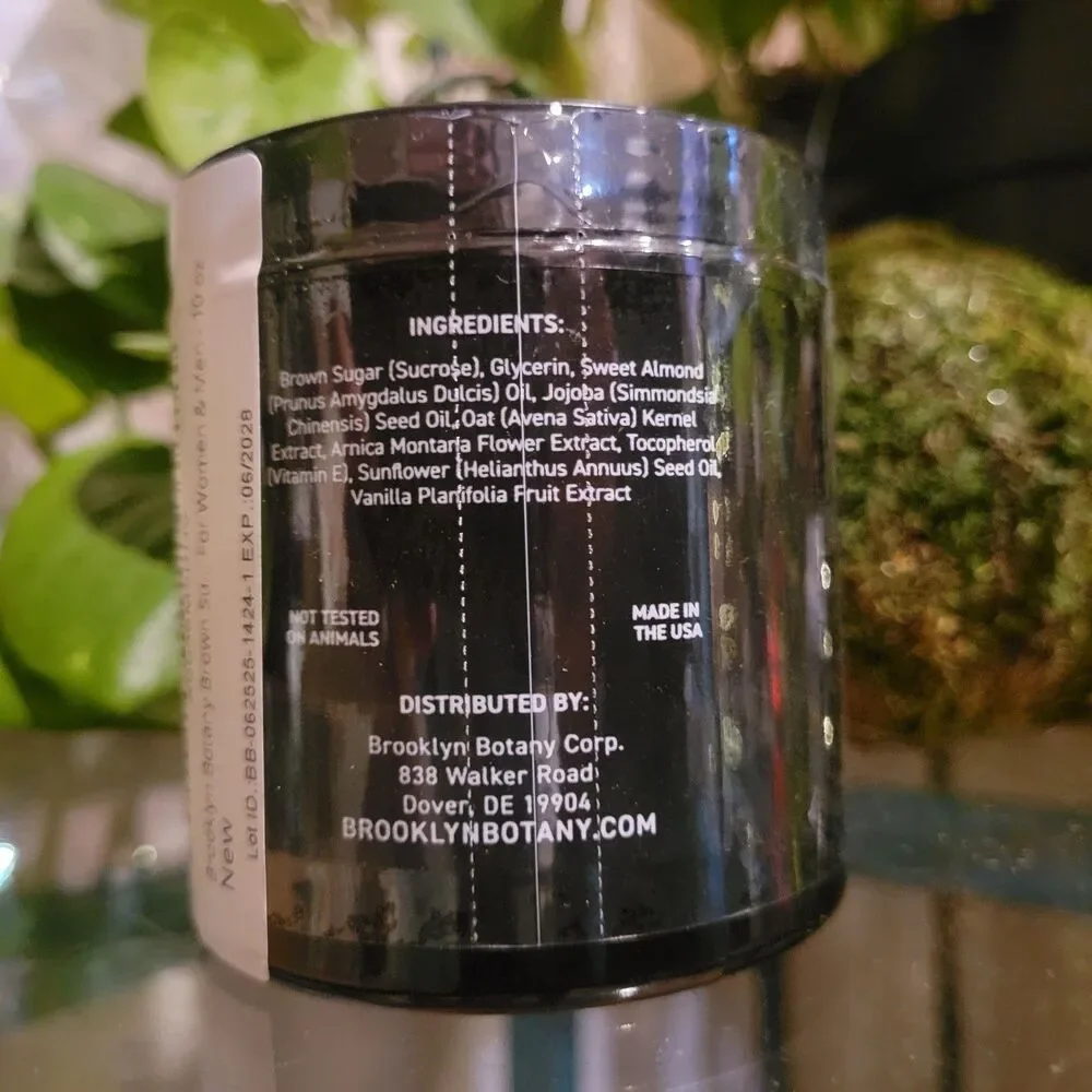 Brown Sugar Body Face Scrub Exfoliating Moisturizing Sweet Almond Oil Soft Skin